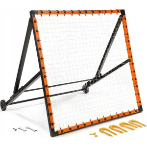 Сітка тренувальна для футболу Yakimasport Rebounder PRO 120 х 120 см, помаранчево-чорний