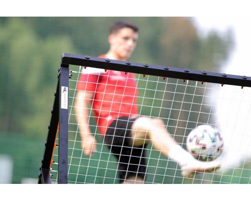 Сітка тренувальна для футболу Yakimasport Rebounder PRO 120 х 120 см, помаранчево-чорний Сітка тренувальна для футболу Yakimasport Rebounder PRO 120 х 120 см, помаранчево-чорний