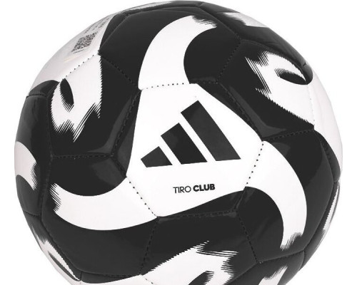М'яч футбольний Adidas Tiro Club HT2430 розмір 3, чорно-білий М'яч футбольний Adidas Tiro Club HT2430 розмір 3, чорно-білий
