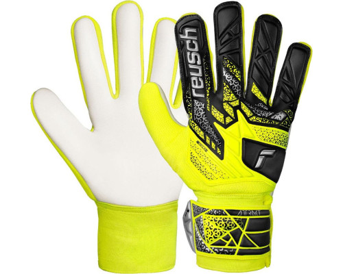Рукавички воротарські Reusch Attrakt Starter Solid 5570514 2014 р.7,5, жовто-чорні Рукавички воротарські Reusch Attrakt Starter Solid 5570514 2014 р.7,5, жовто-чорні