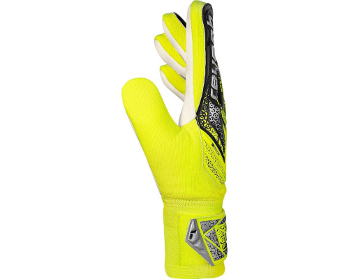 Рукавички воротарські Reusch Attrakt Starter Solid 5570514 2014 р.7,5, жовто-чорні Рукавички воротарські Reusch Attrakt Starter Solid 5570514 2014 р.7,5, жовто-чорні