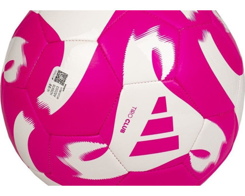 М'яч для футболу Adidas Tiro Club біло-рожевий HZ6913 3 М'яч для футболу Adidas Tiro Club біло-рожевий HZ6913 3