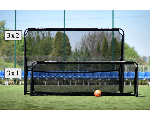 Ворота футбольні Yakimasport GIZA 300 х 200 см, чорні