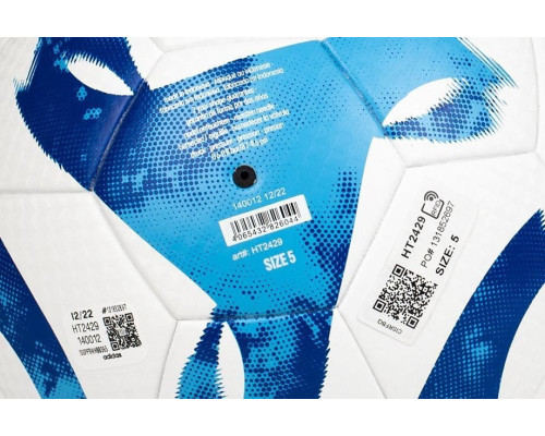 М'яч для футболу Adidas Tiro League термозварений біло-синій HT2429 5 М'яч для футболу Adidas Tiro League термозварений біло-синій HT2429 5