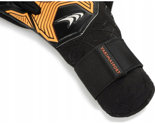 Рукавички воротарські Yakimasport PRO ONE р. 9, чорно-помаранчеві