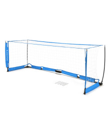 Ворота футбольні YakimaSport UNI Skrzat 300 х 100 см, біло-блакитні