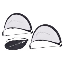 Ворота футбольні Yakimasport POP-UP 120 х 80 см, чорно-білі