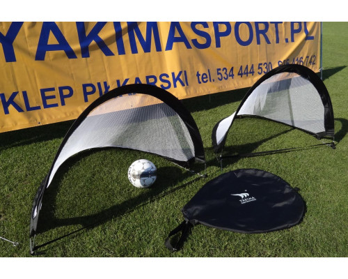 Ворота футбольні Yakimasport POP-UP 120 х 80 см, чорно-білі Ворота футбольні Yakimasport POP-UP 120 х 80 см, чорно-білі
