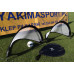 Ворота футбольні Yakimasport POP-UP 120 х 80 см, чорно-білі