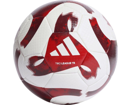 М'яч для футболу Adidas Tiro League термозварений біло-червоний HZ1294 5 М'яч для футболу Adidas Tiro League термозварений біло-червоний HZ1294 5