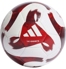 М'яч футбольний Adidas Tiro League HZ1294 розмір 5, біло-червоний