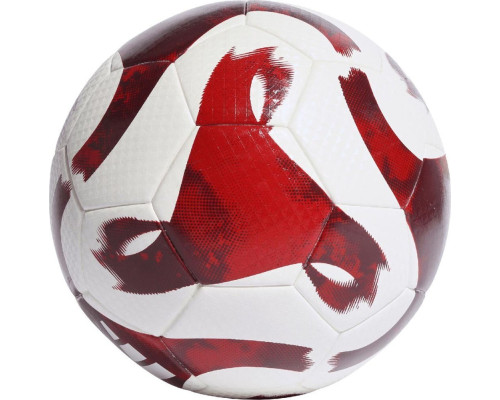 М'яч футбольний Adidas Tiro League HZ1294 розмір 5, біло-червоний