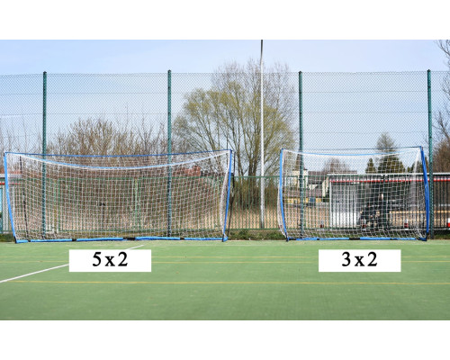 Ворота футбольні Yakimasport UNI 300 x 200 см, біло-сині Ворота футбольні Yakimasport UNI 300 x 200 см, біло-сині