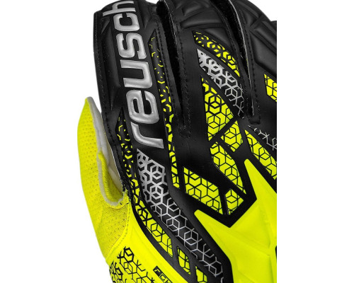 Рукавички воротарські Reusch Attrakt Solid 5570515 2014 р.9, жовто-чорні Рукавички воротарські Reusch Attrakt Solid 5570515 2014 р.9, жовто-чорні