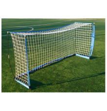 Ворота футбольні Yakimasport UNI 300 x 155 см, біло-сині