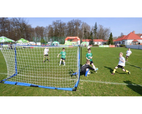 Ворота футбольні Yakimasport UNI 300 x 155 см, біло-сині Ворота футбольні Yakimasport UNI 300 x 155 см, біло-сині