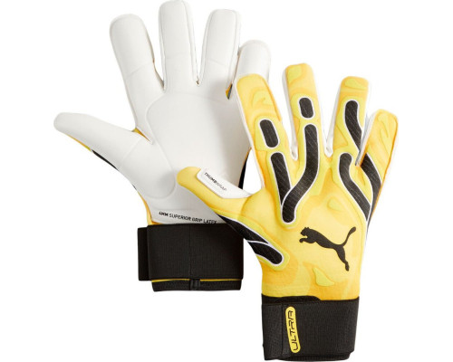 Рукавички воротарські Puma Ultra Ultimate Hybrid Sun 41858 04 р.9, жовто-білі