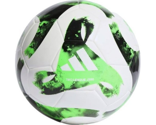 М'яч футбольний Adidas Tiro League HT2427 розмір 4, біло-зелений М'яч футбольний Adidas Tiro League HT2427 розмір 4, біло-зелений