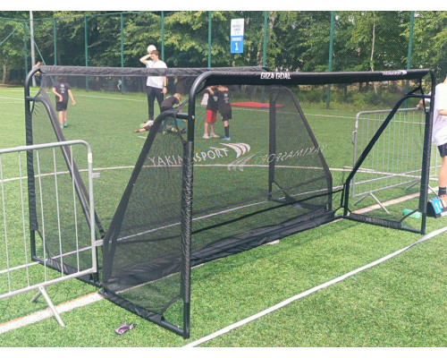 Ворота футбольні YakimaSport Giza Żak 300 х 155 см, чорні