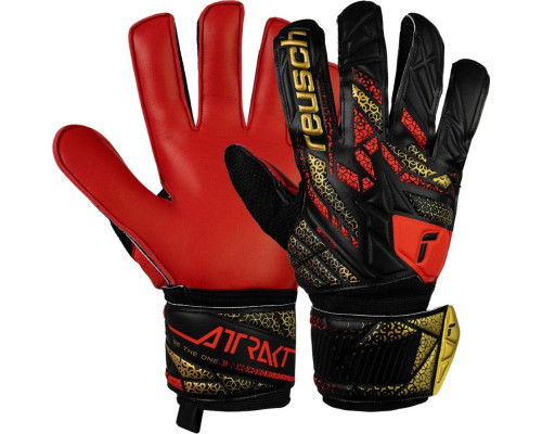 Рукавички воротарські Reusch Attrakt Solid 5570515 7075 р.8,5, червоно-чорні Рукавички воротарські Reusch Attrakt Solid 5570515 7075 р.8,5, червоно-чорні