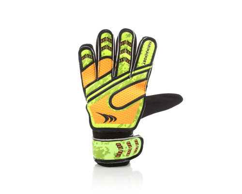 Рукавички воротарські Yakimasport Goal Blocker р.7, жовто-помаранчеві