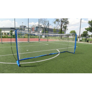 Ворота футбольні YakimaSport UNI 500 х 200 см, синьо-білі