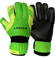 Рукавички воротарські Ligue Catch neon р. 8, чорно-зелені