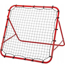 Сітка тренувальна для футболу Korbi Foldable 100 х 100 см, червоно-чорна