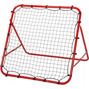 Сітка тренувальна для футболу Korbi Foldable 100 х 100 см, червоно-чорна