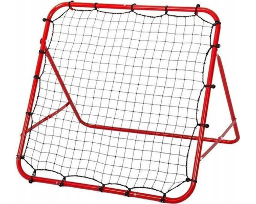 Сітка тренувальна для футболу Korbi Foldable 100 х 100 см, червоно-чорна