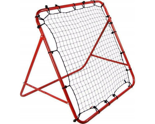 Сітка тренувальна для футболу Korbi Foldable 100 х 100 см, червоно-чорна
