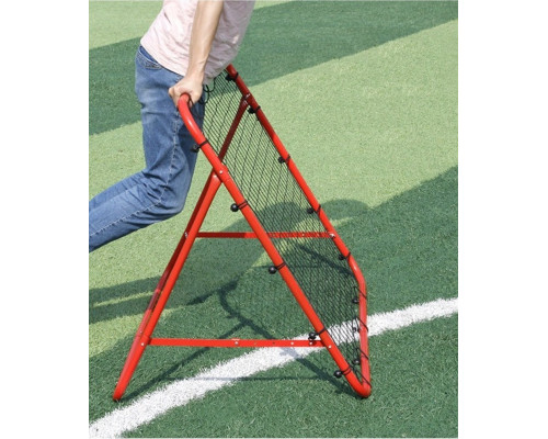 Сітка тренувальна для футболу Korbi Foldable 100 х 100 см, червоно-чорна