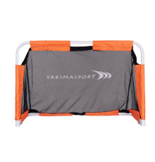 Ворота футбольні Yakimasport Mini 120 x 80 x 60 см, помаранчево-чорні