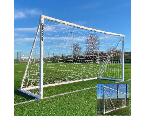 Ворота футбольні QUICKPLAY Q-FOLD 360 x 180 см, білі Ворота футбольні QUICKPLAY Q-FOLD 360 x 180 см, білі