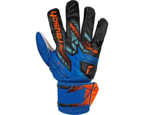 Рукавички воротарські Reusch Attrakt Solid 5570515 4467 р.8, синьо-чорні Рукавички воротарські Reusch Attrakt Solid 5570515 4467 р.8, синьо-чорні