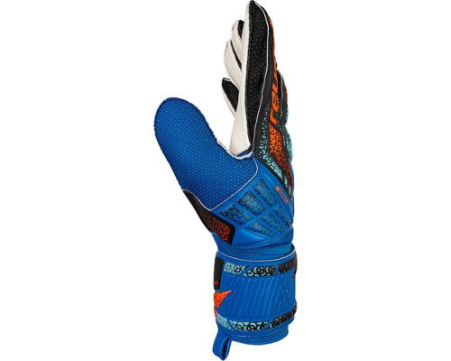 Рукавички воротарські Reusch Attrakt Solid 5570515 4467 р.8, синьо-чорні Рукавички воротарські Reusch Attrakt Solid 5570515 4467 р.8, синьо-чорні
