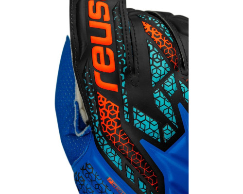 Рукавички воротарські Reusch Attrakt Solid 5570515 4467 р.8, синьо-чорні Рукавички воротарські Reusch Attrakt Solid 5570515 4467 р.8, синьо-чорні