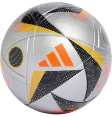 М'яч футбольний Adidas Euro24 Fussballliebe Finale IX4046 розмір 5, сіро-чорний