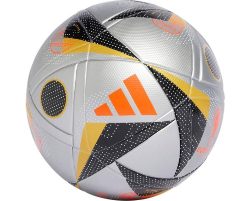 М'яч футбольний Adidas Euro24 Fussballliebe Finale IX4046 розмір 5, сіро-чорний
