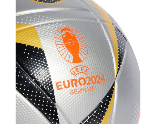 М'яч футбольний Adidas Euro24 Fussballliebe Finale IX4046 розмір 5, сіро-чорний