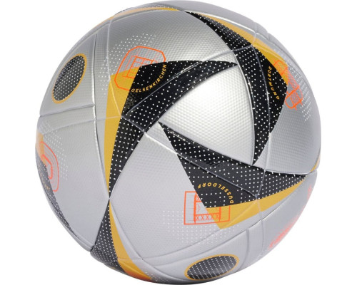 М'яч футбольний Adidas Euro24 Fussballliebe Finale IX4046 розмір 5, сіро-чорний