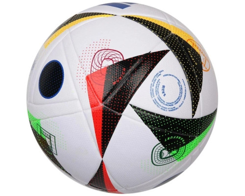 М'яч футбольний Adidas Euro24 Fussballiebe League IN9367 розмір 5, біло-чорний