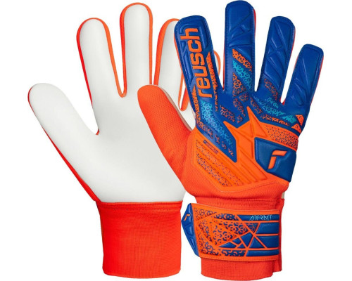 Рукавички воротарські Reusch Attrakt Starter Solid Junior 5572514 2290 р.8, помаранчево-сині Рукавички воротарські Reusch Attrakt Starter Solid Junior 5572514 2290 р.8, помаранчево-сині