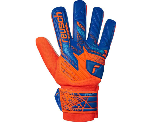 Рукавички воротарські Reusch Attrakt Starter Solid Junior 5572514 2290 р.8, помаранчево-сині Рукавички воротарські Reusch Attrakt Starter Solid Junior 5572514 2290 р.8, помаранчево-сині