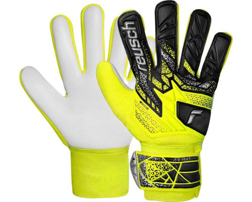 Рукавички воротарські Reusch Attrakt Starter Solid Junior 5572514 2014 р.7,5, жовто-чорні Рукавички воротарські Reusch Attrakt Starter Solid Junior 5572514 2014 р.7,5, жовто-чорні