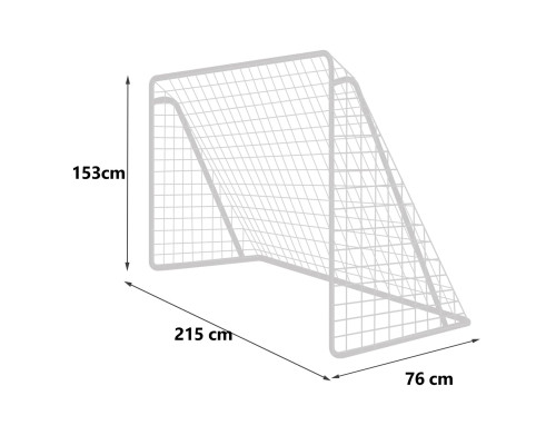 Ворота футбольні Neo-Sport NS-457 215 x 153 см, білі