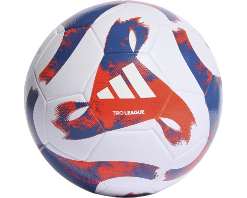 М'яч для футболу Adidas Tiro League TSBE біло-синьо-червоний HT2422 4 М'яч для футболу Adidas Tiro League TSBE біло-синьо-червоний HT2422 4