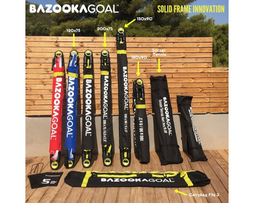 Ворота футбольні BAZOOKAGOAL 120х75 см жовті Ворота футбольні BAZOOKAGOAL 120х75 см жовті