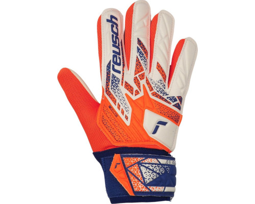 Рукавички воротарські Reusch Attrakt Starter Solid Junior 5572513 2500 р.6,5, біло-помаранчеві Рукавички воротарські Reusch Attrakt Starter Solid Junior 5572513 2500 р.6,5, біло-помаранчеві
