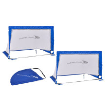 Ворота футбольні YakimaSport POP UP 120 х 80 см, біло-сині